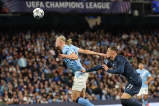 Erling Haaland a marqué son 50e but en 49 matches de Ligue des champions. KEYSTONE/EPA/ADAM VAUGHAN